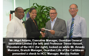 Guardian General Group of Companies donates to the Caribbean Cervical Cancer Electronic Petition