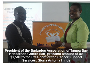 Cancer Support Services gets donation