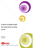 UK Health Forum: Evidence in public health