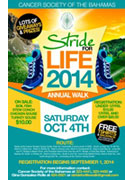 Cancer Society of Bahamas Stride for life 2014