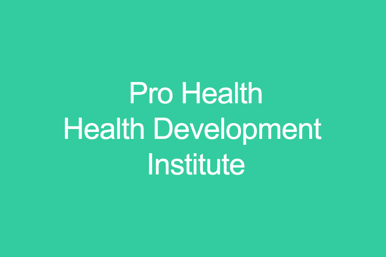 Pro Health - Health Development Institute - Healthy Caribbean Coalition