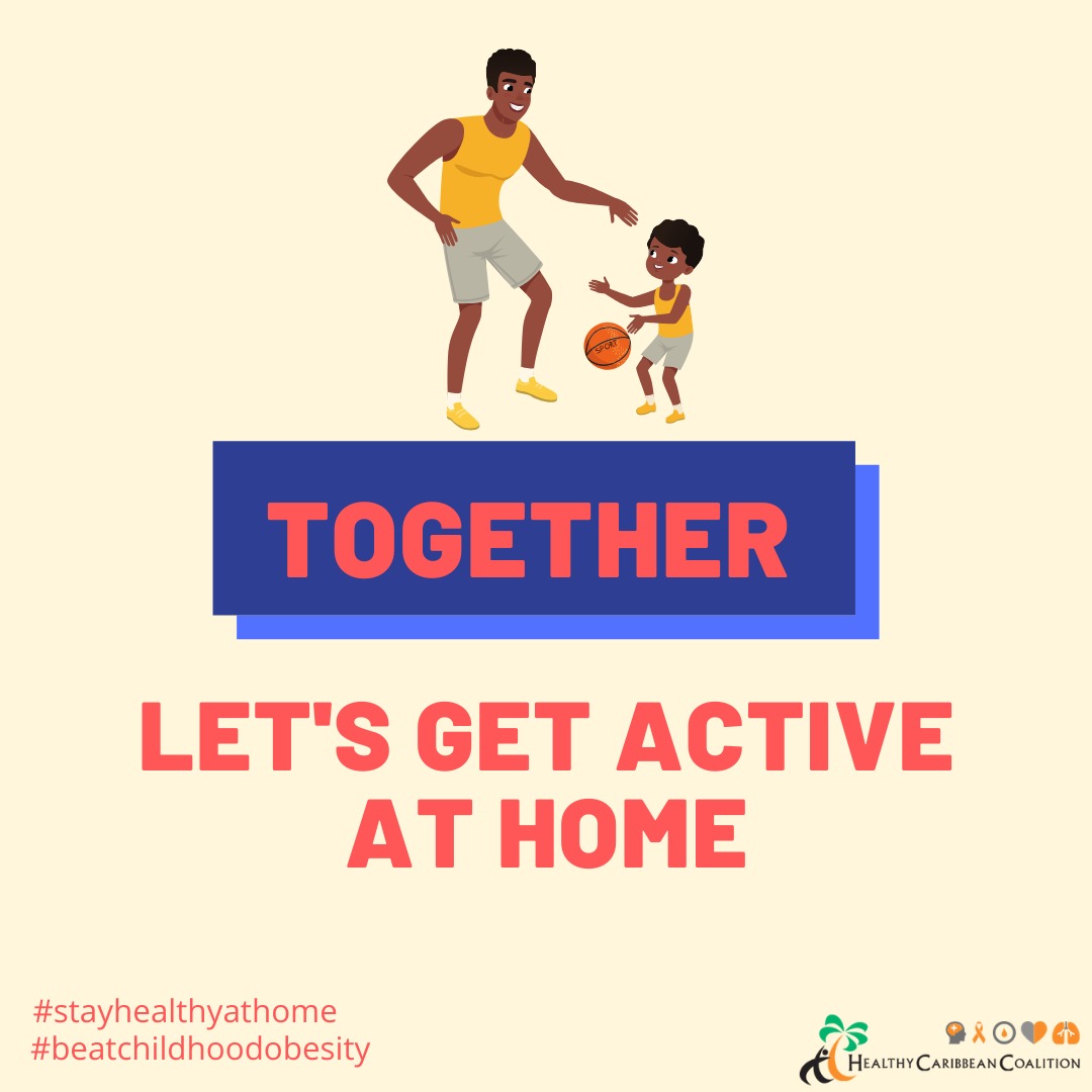Lets Get Active At Home Physical Activity Visuals Healthy Caribbean