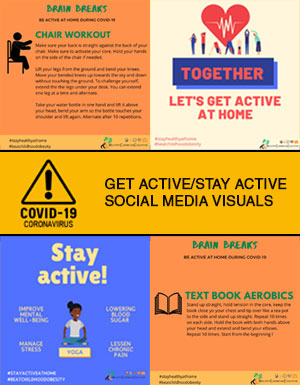Get Active/Stay Active COVID-19 Social Media Visuals