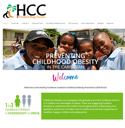 Healthy Caribbean Coalition’s Childhood Obesity Prevention (COP) Portal