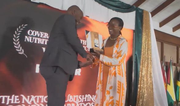 Nation Publishing Company Represented by Mr. Anthony Green, Starcom Barbados General Manager and CBU Director Caribbean Media Awards 2023