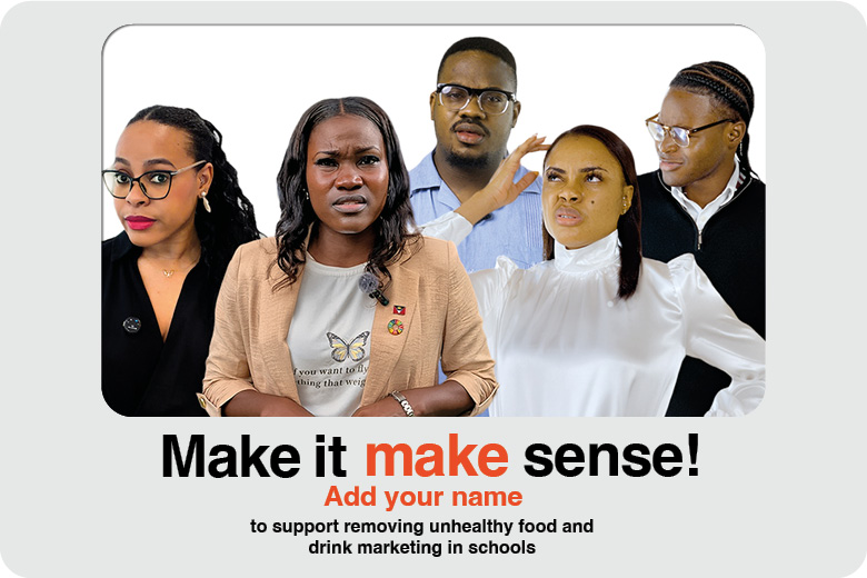 Make it Make Sense in bold text on a grey phot frame with five puzzled people inset