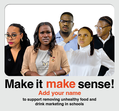 Make it Make Sense in bold text on a grey phot frame with five puzzled people inset